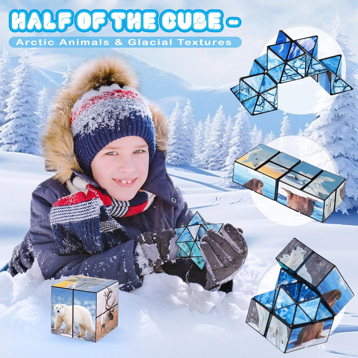 Euclidean Cube 2-in-1 Yoshimoto Polar Series – Fidget Toy for Ages 8-12