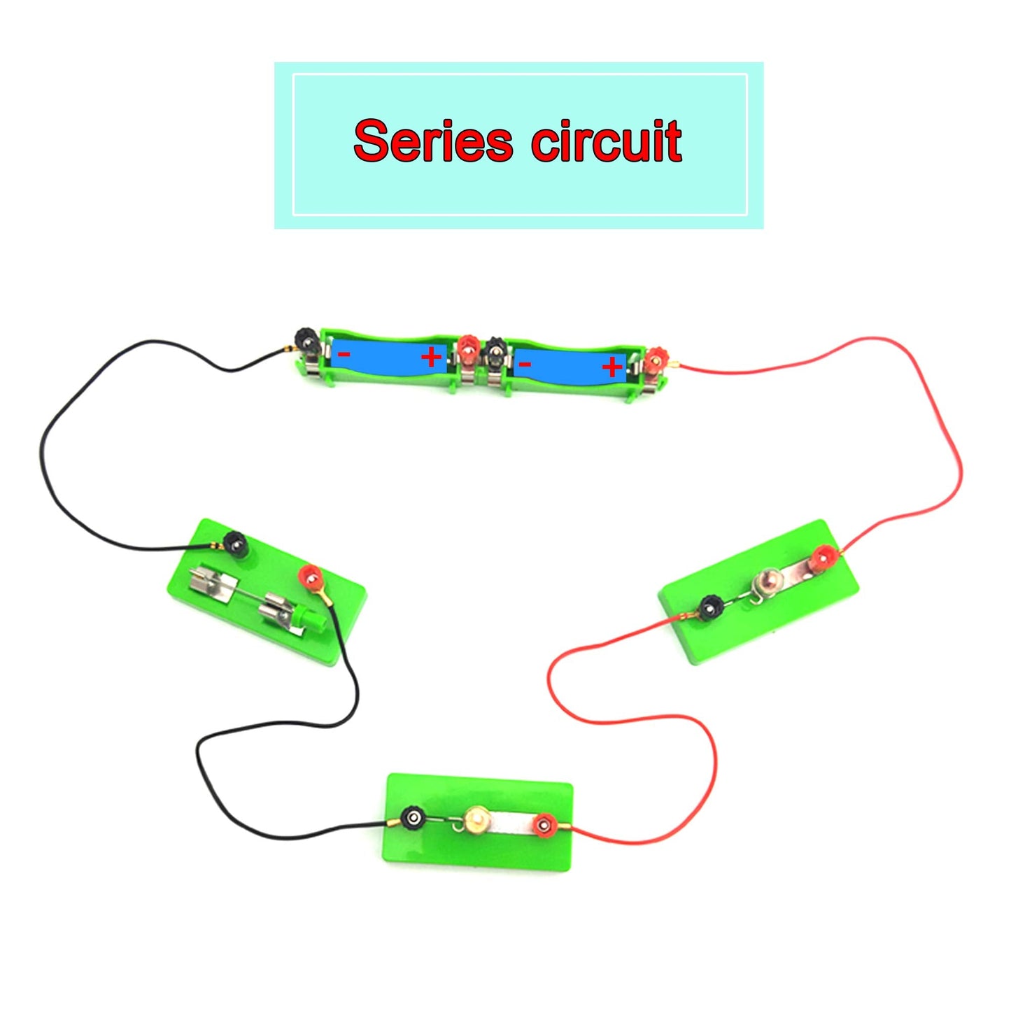 EUDAX Physics Science Lab Circuit Kit — Electricity Experiment Set for Students (Basic Kit)
