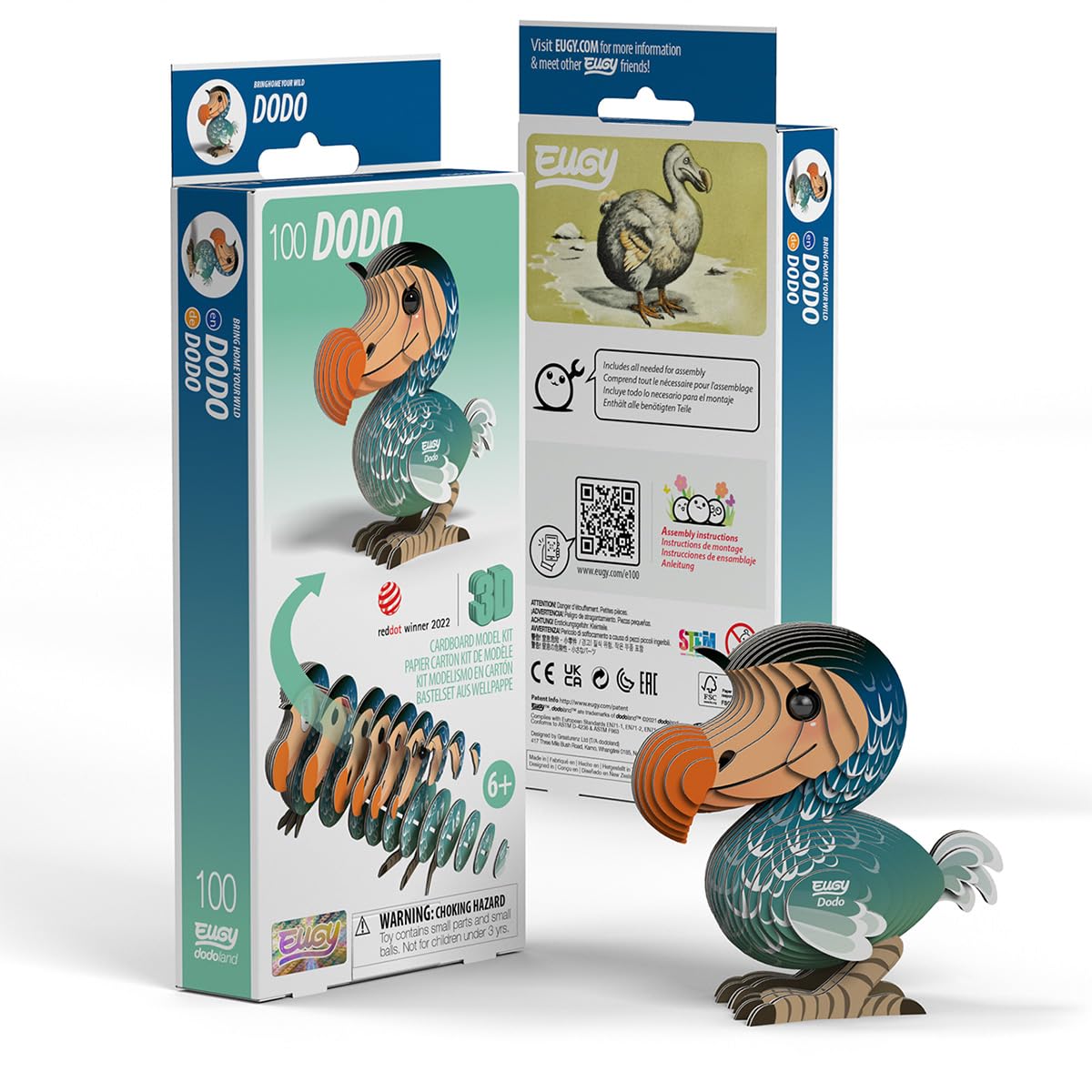 Eugy Dodo 3D Puzzle – 30-Piece Eco-Friendly Educational Toy by EUGY