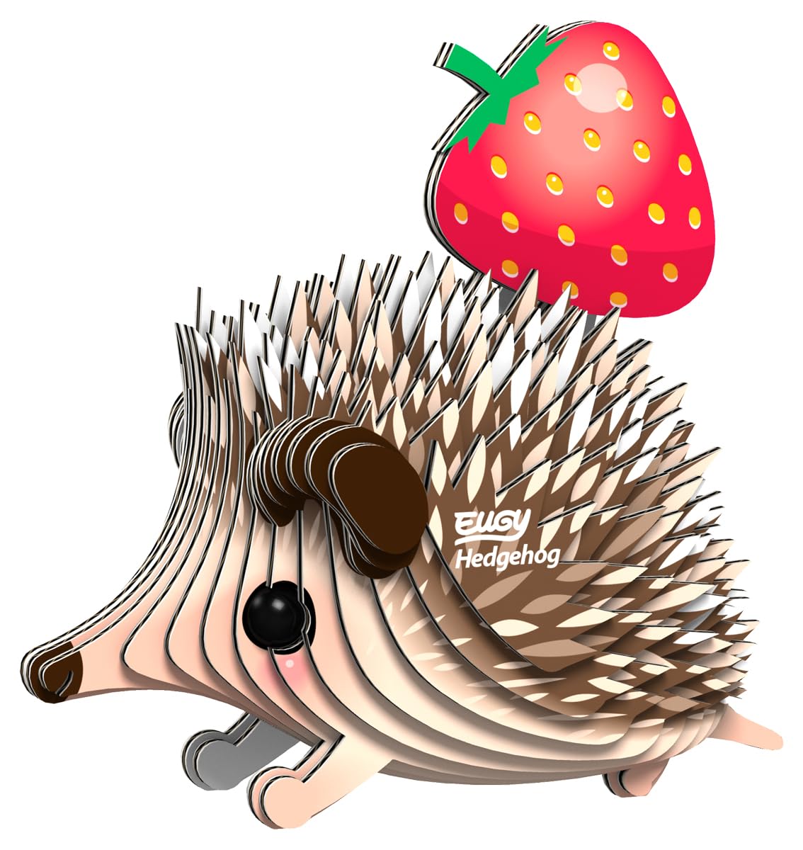 EUGY Hedgehog 3D Puzzle – 24-Piece Eco-Friendly Educational Toy for Kids 6+