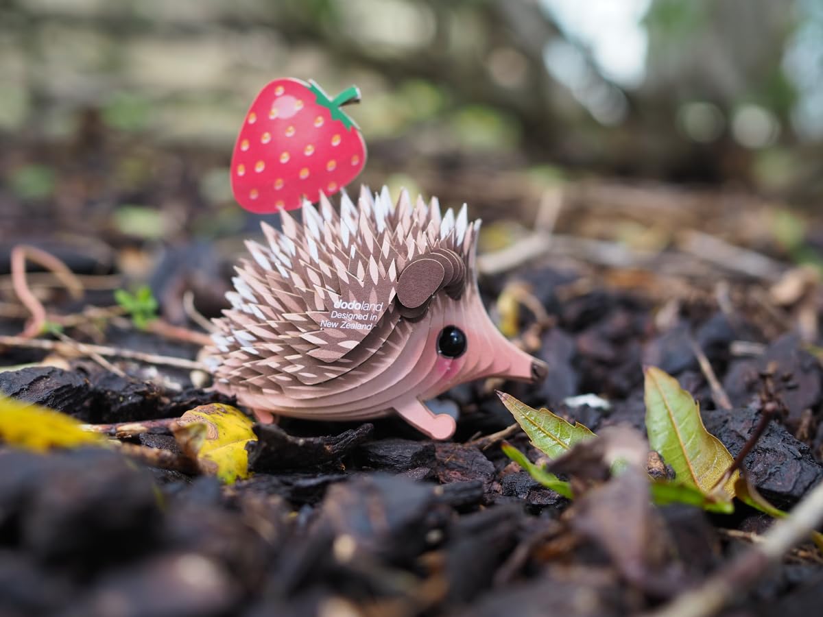 EUGY Hedgehog 3D Puzzle – 24-Piece Eco-Friendly Educational Toy for Kids 6+