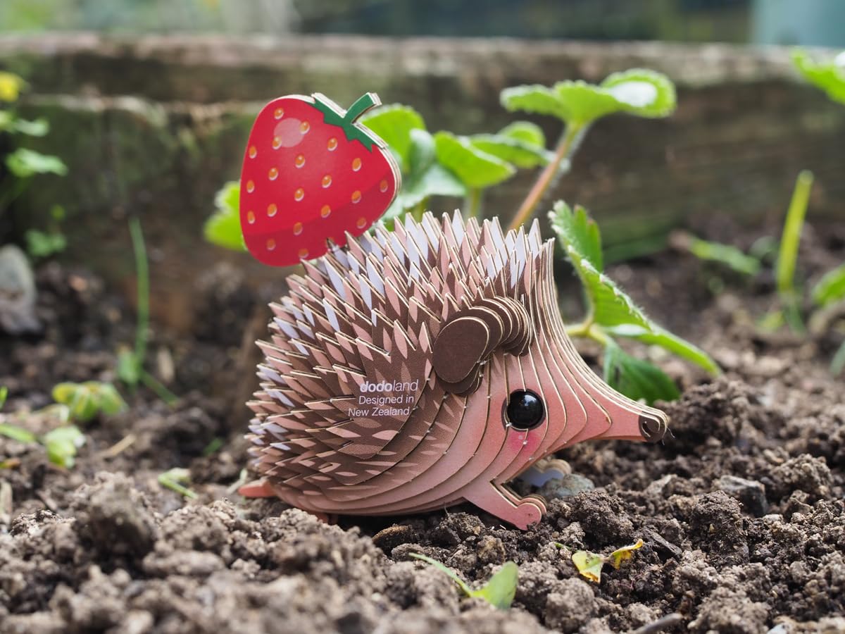 EUGY Hedgehog 3D Puzzle – 24-Piece Eco-Friendly Educational Toy for Kids 6+