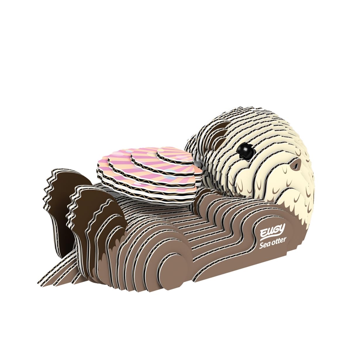 EUGY Sea Otter 3D Puzzle – Eco-Friendly Educational Toy for Ages 6+ | 36 Pieces