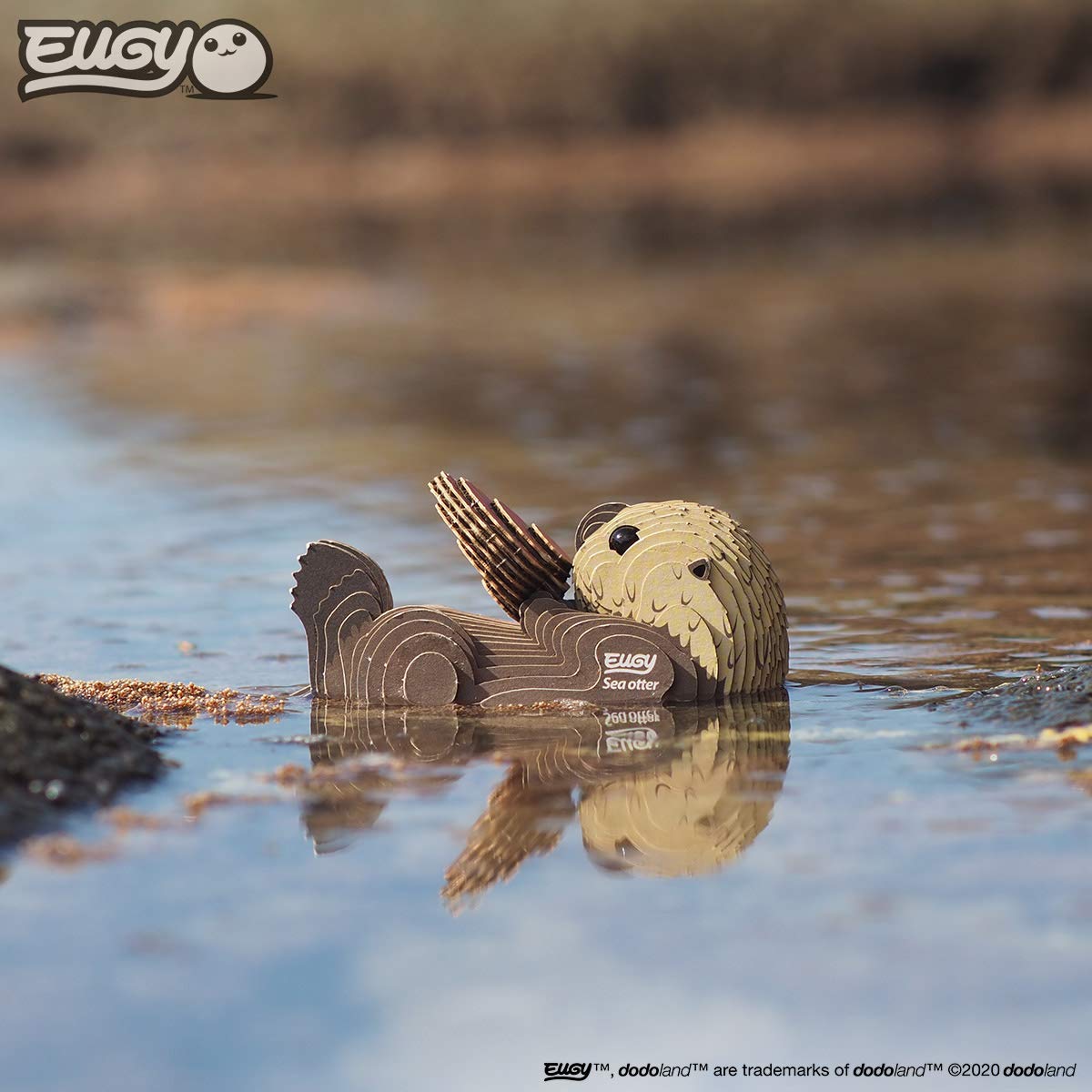 EUGY Sea Otter 3D Puzzle – Eco-Friendly Educational Toy for Ages 6+ | 36 Pieces