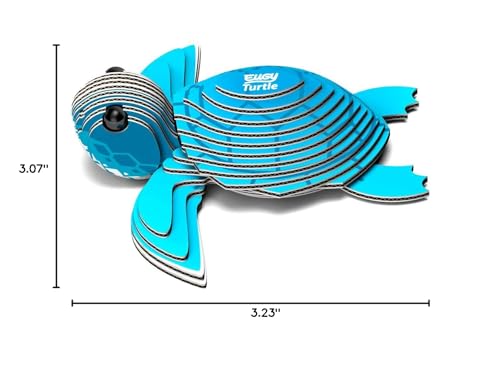 EUGY Sea Turtle 3D Puzzle – Eco-Friendly Educational Toy for Kids 6+