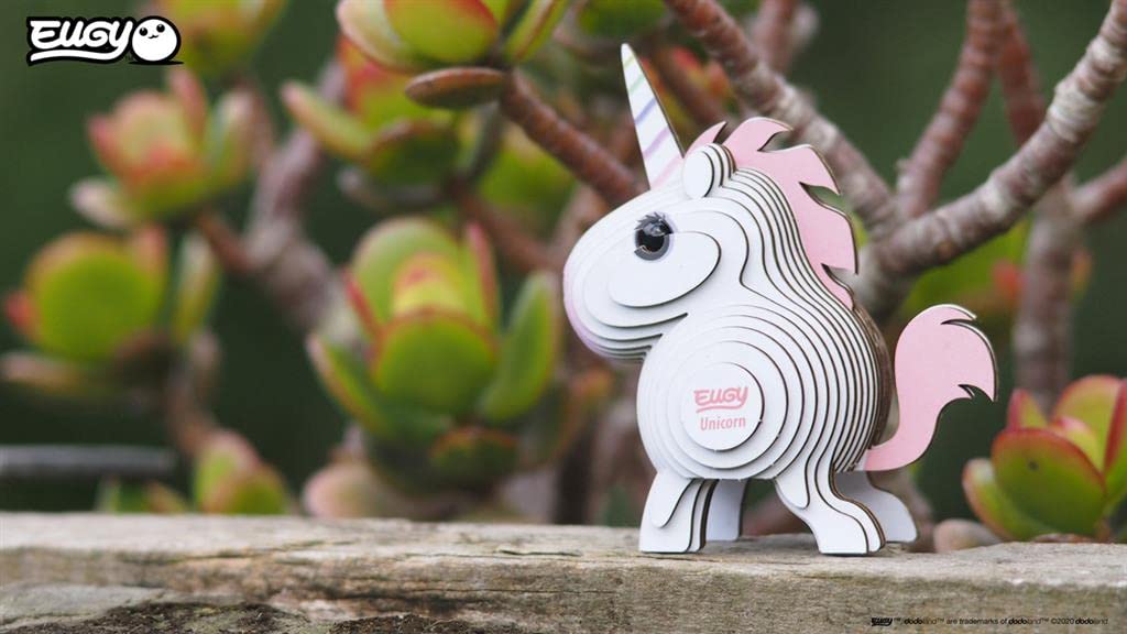 Eugy Unicorn 3D Puzzle – 28-Piece Eco-Friendly Educational Toy for Kids 6+