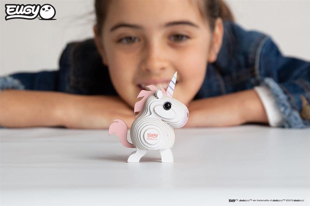 Eugy Unicorn 3D Puzzle – 28-Piece Eco-Friendly Educational Toy for Kids 6+