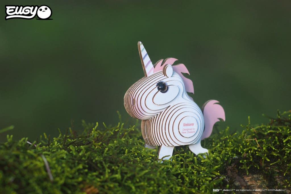 Eugy Unicorn 3D Puzzle – 28-Piece Eco-Friendly Educational Toy for Kids 6+