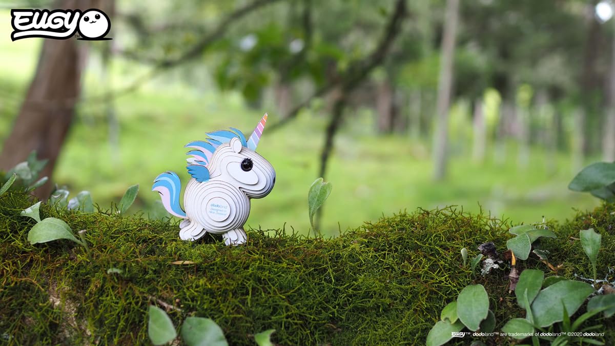 Eugy Unicorn Sky 3D Puzzle – 28-Piece Eco-Friendly Educational Toy for Ages 6+