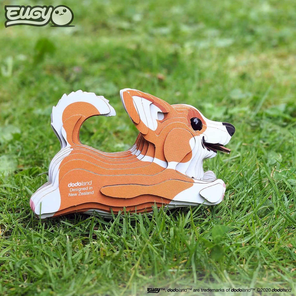 EUGY Welsh Corgi 3D Puzzle – 27-piece Eco-Friendly Educational Toy by EUGY | Ages 6+