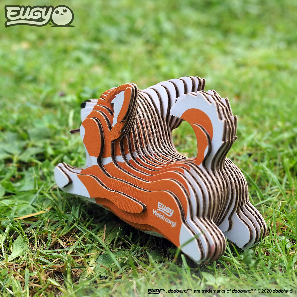 EUGY Welsh Corgi 3D Puzzle – 27-piece Eco-Friendly Educational Toy by EUGY | Ages 6+