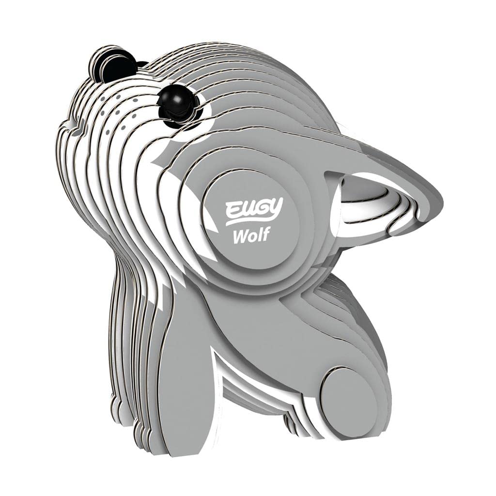 EUGY 040 Wolf Eco-Friendly 3D Paper Puzzle — New Seal