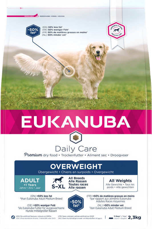 Eukanuba Daily Care Overweight Adult Dry Dog Food - Chicken 2.3kg
