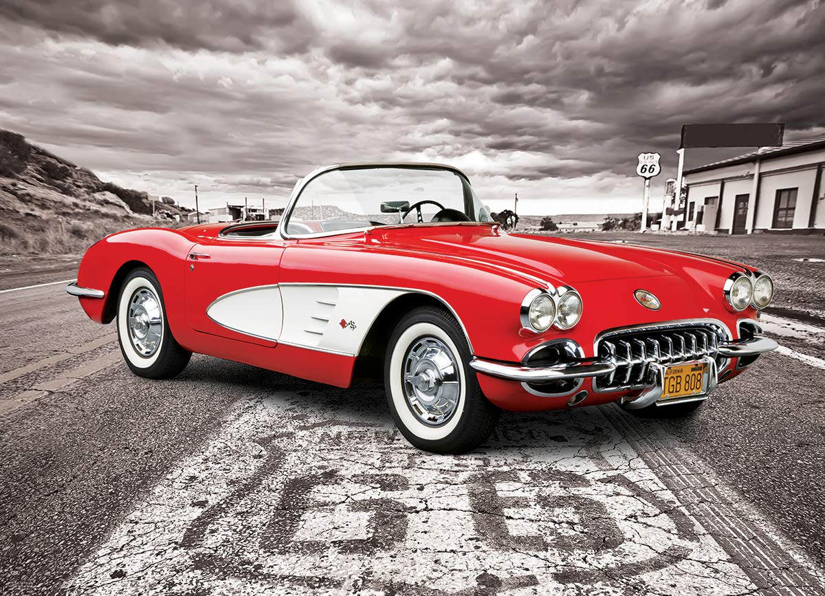 EuroGraphics Driving Down Route 66 - 1959 Corvette 1000-Piece Puzzle