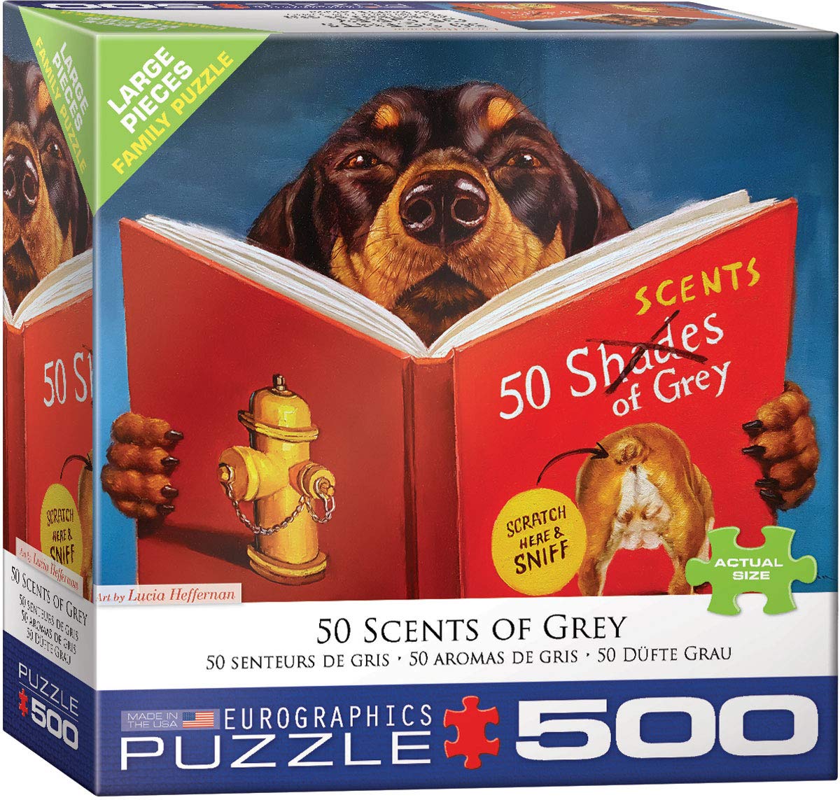 EuroGraphics 8500-5451 – 50 Scents of Grey by Lucia Heffernan (500-Piece Puzzle)