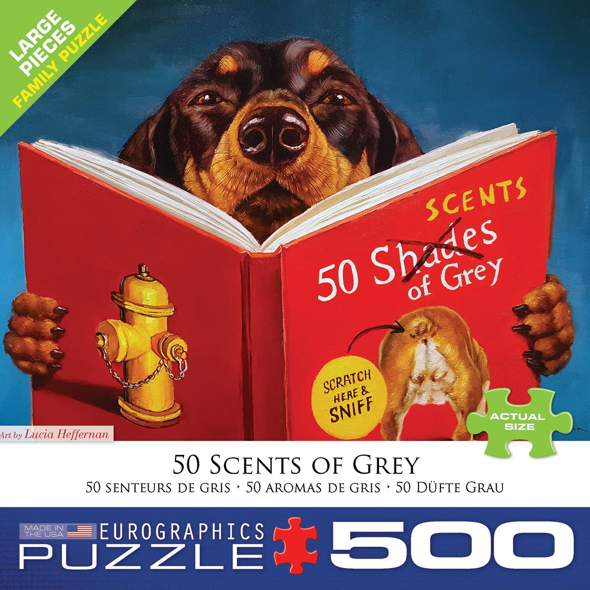EuroGraphics 8500-5451 – 50 Scents of Grey by Lucia Heffernan (500-Piece Puzzle)