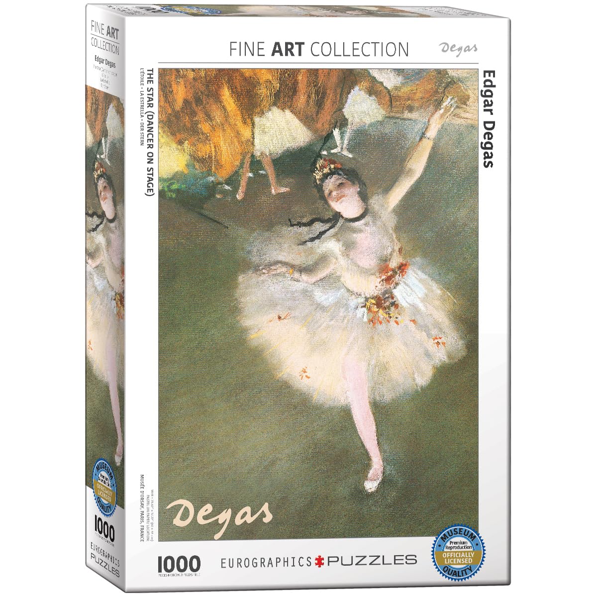 EuroGraphics Ballerina by Degas 1000-Piece Puzzle | Premium Eco-Friendly Jigsaw