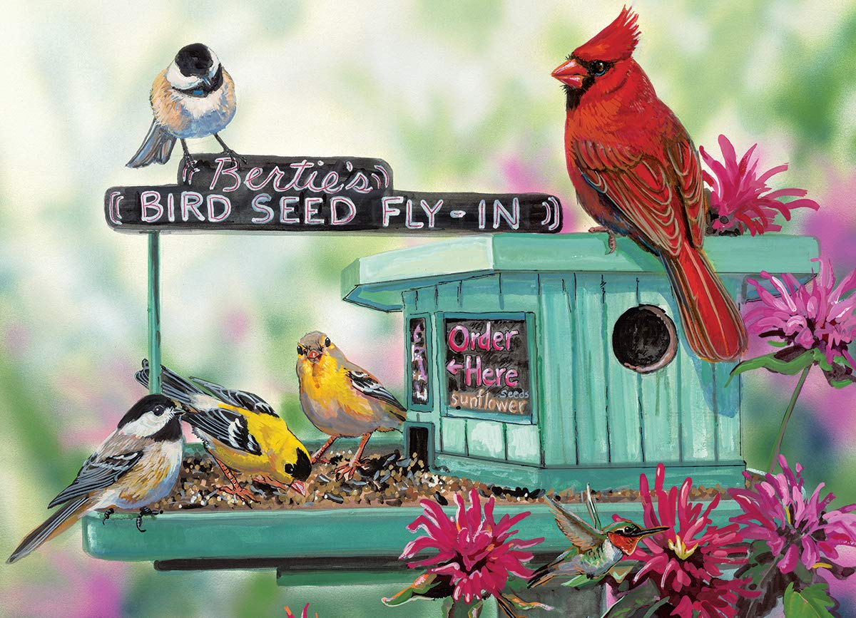 EuroGraphics Bertie's Bird Seed Fly-In – 300-Piece Puzzle