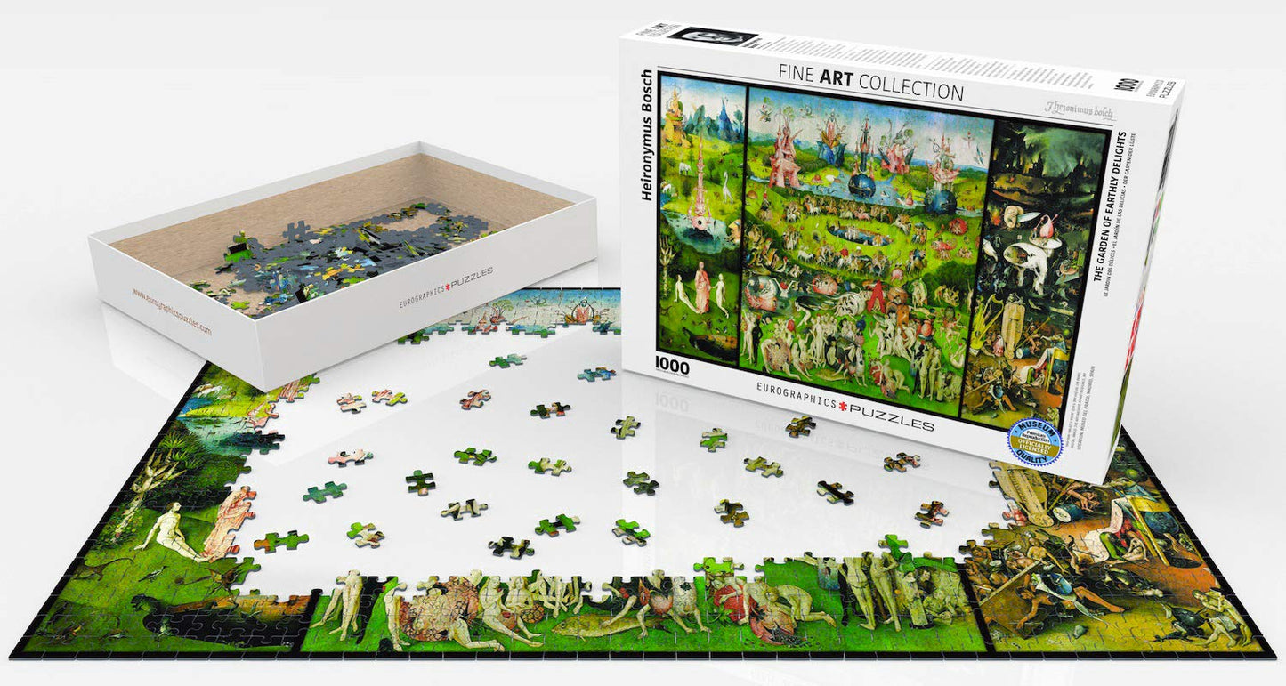 EuroGraphics Garden of Earthly Delights 1000-Piece Puzzle by Bosch – Finished Size 19.25 x 26.5 in