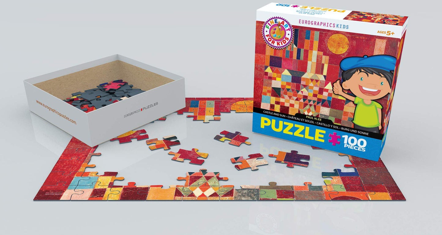 EuroGraphics Castle and Sun 100-Piece Puzzle by Paul Klee