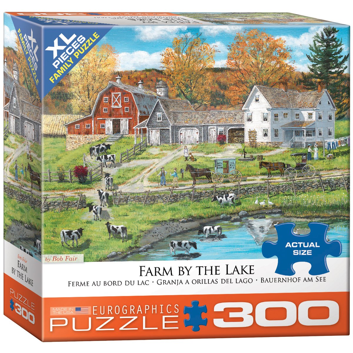 Farm by Lake Family Puzzle 300pc – EuroGraphics