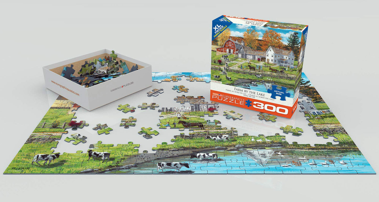 Farm by Lake Family Puzzle 300pc – EuroGraphics