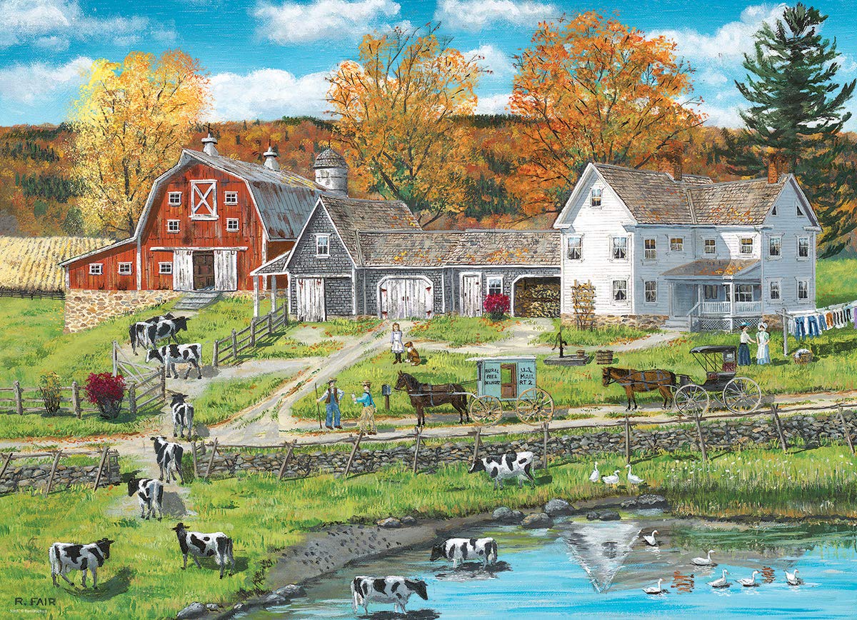 Farm by Lake Family Puzzle 300pc – EuroGraphics