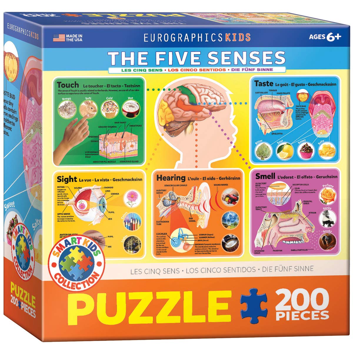 EuroGraphics Five Senses Puzzle – 200-Piece Jigsaw