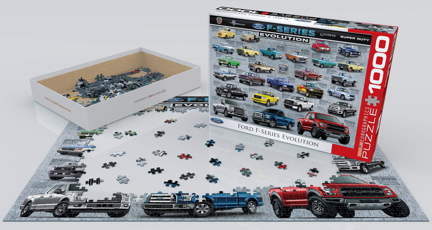EuroGraphics Ford F-Series Evolution 1000-Piece Puzzle — Finished Size 19.25 x 26.5 in