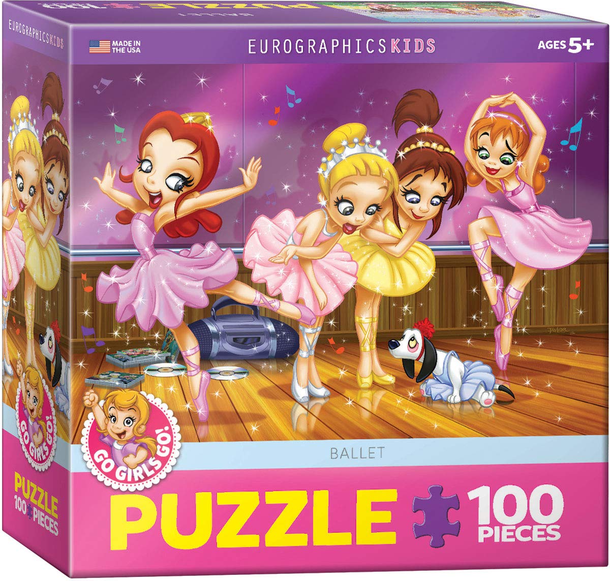 EuroGraphics Go Girls Go! Ballet 100-Piece Puzzle – Kids Activity