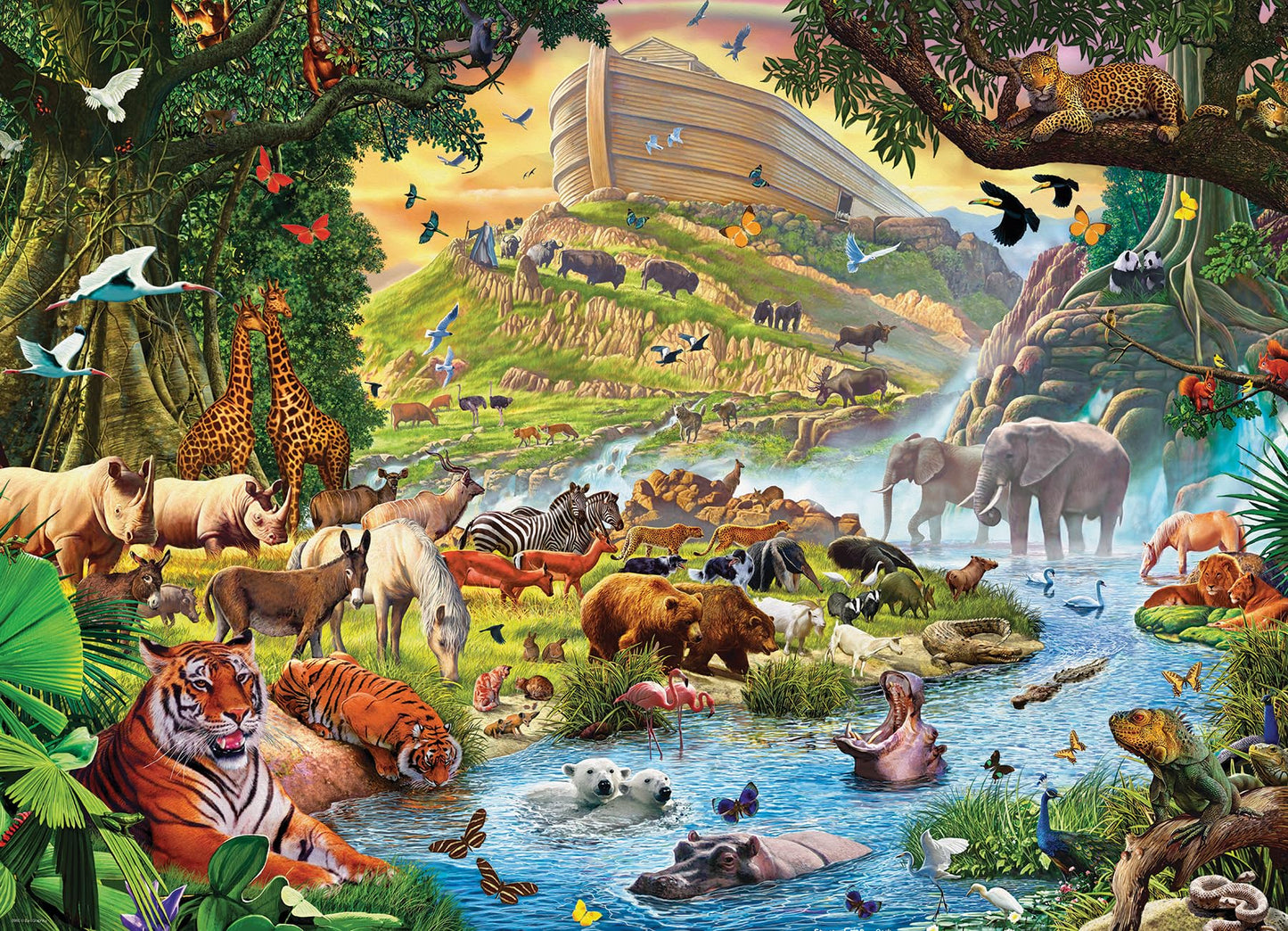 EuroGraphics Noah's Ark Before The Rain Puzzle – 300 Pieces by Steve Crisp