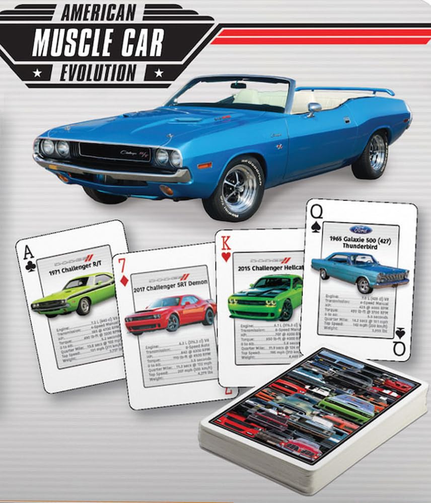EuroGraphics PLAYNG MUSCLE CARDS - American Muscle Cars Playing Cards