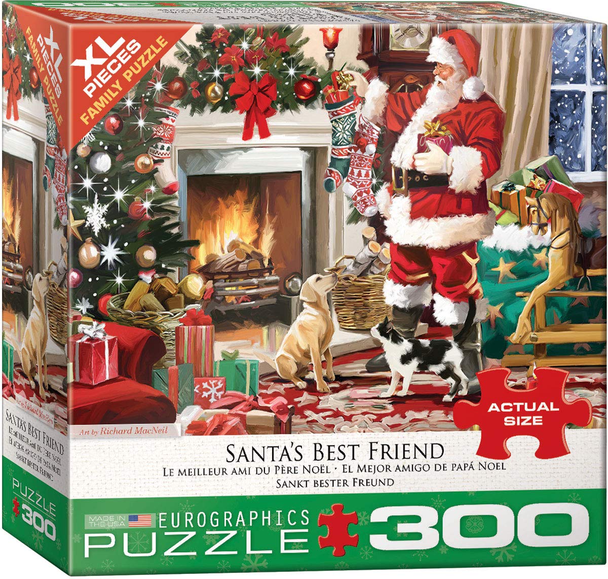 EuroGraphics Santa's Best Friend by Richard MacNeil — 300-Piece Holiday Puzzle