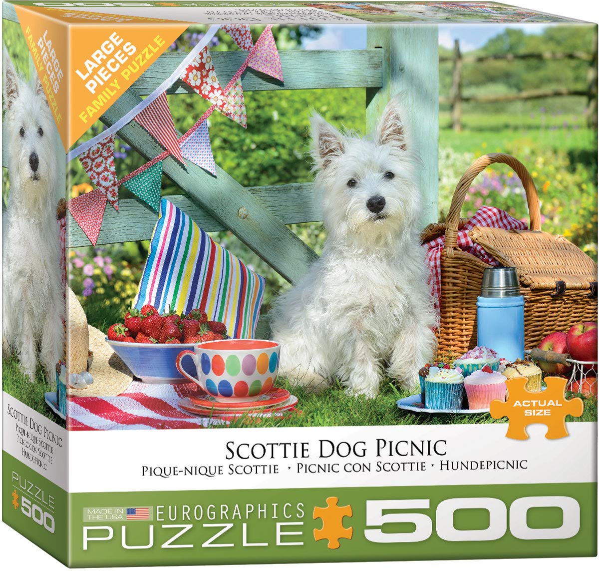 EuroGraphics 8500-5461 Scottie Dog Picnic 500-Piece Puzzle