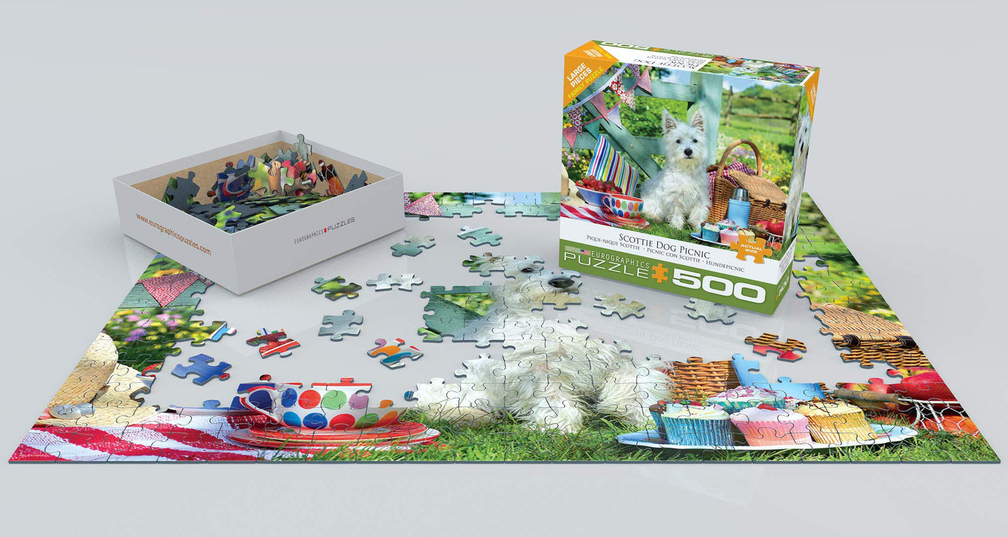 EuroGraphics 8500-5461 Scottie Dog Picnic 500-Piece Puzzle