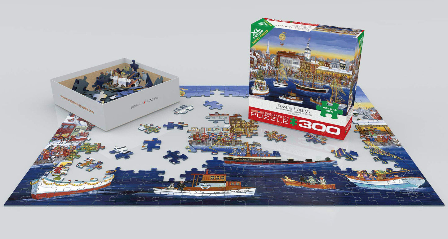 EuroGraphics Seaside Holiday by Carol Dyer – 300-Piece Puzzle (19.25 x 26.5 in)