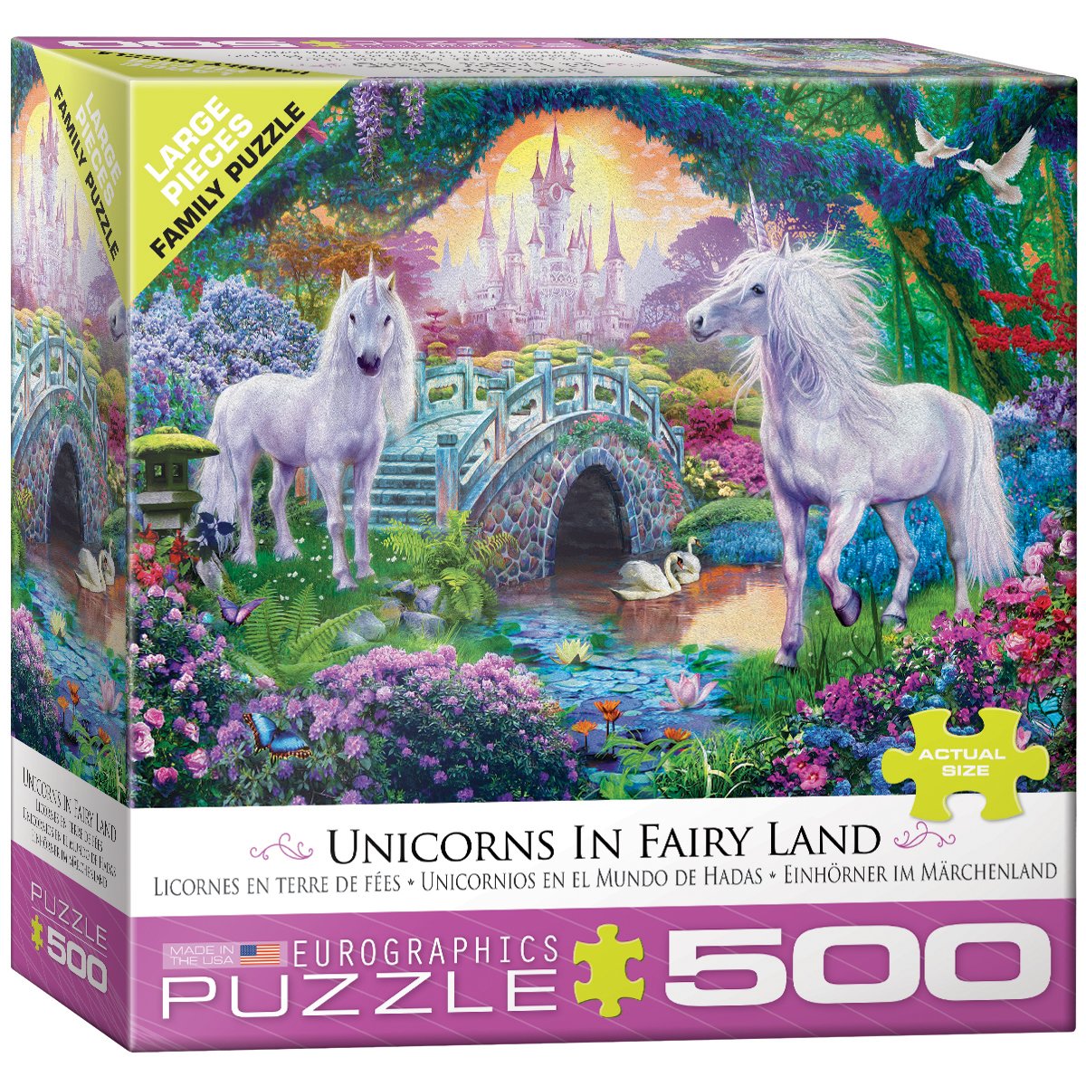 EuroGraphics Unicorn Fairy Land 500-Piece Puzzle by Jan Patrik
