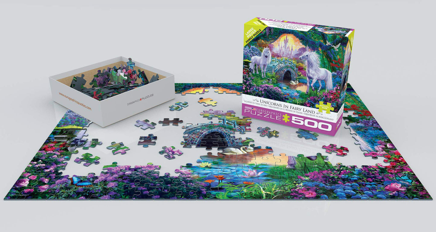 EuroGraphics Unicorn Fairy Land 500-Piece Puzzle by Jan Patrik
