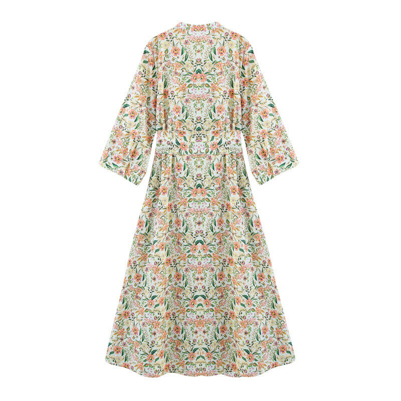 European And American Style Printed Summer Dress