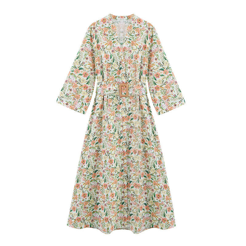 European And American Style Printed Summer Dress