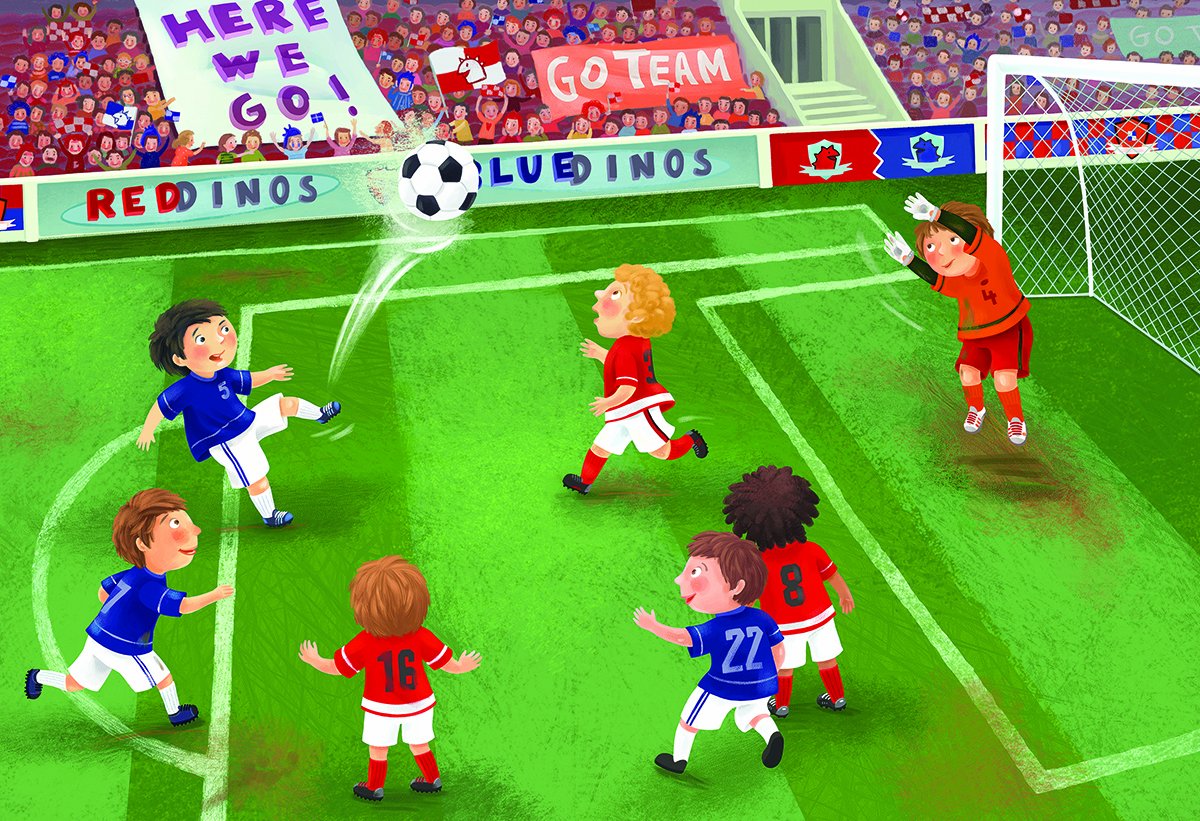 EuroGraphics Soccer Junior League 60-Piece Puzzle (Small Box) – Educational Kids Puzzle