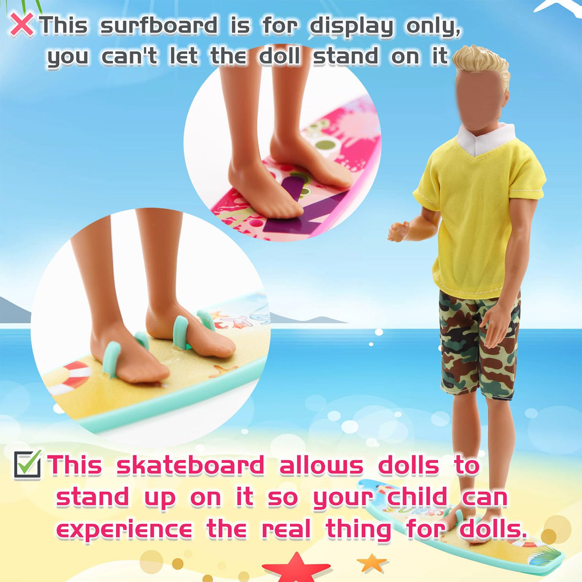 EuTengHao 25-Piece Doll Clothes & Accessories Set for 12-Inch Boy Dolls