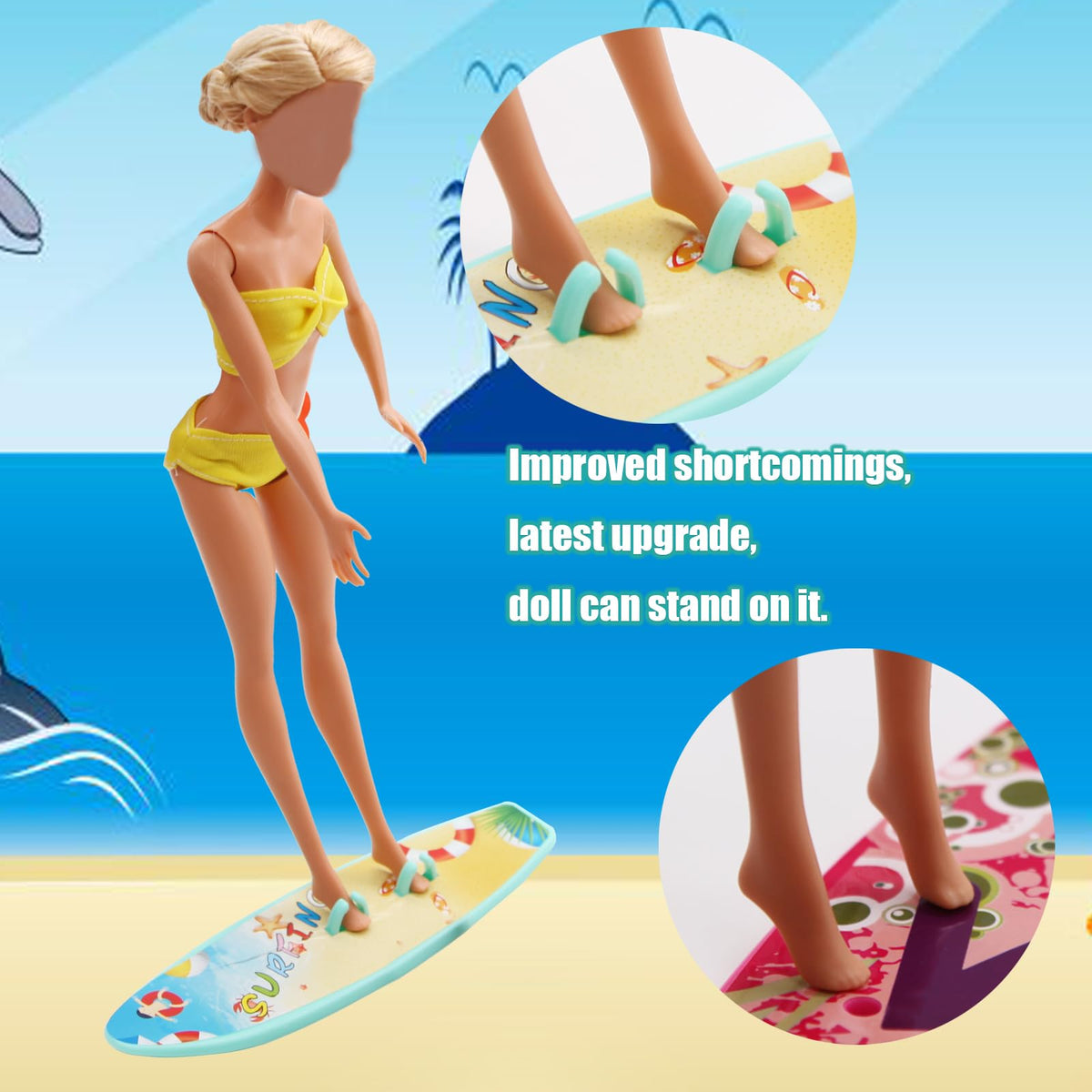 EuTengHao 36Pcs Doll Swimwear Set for 11.5-Inch Dolls – Bikini & Accessories