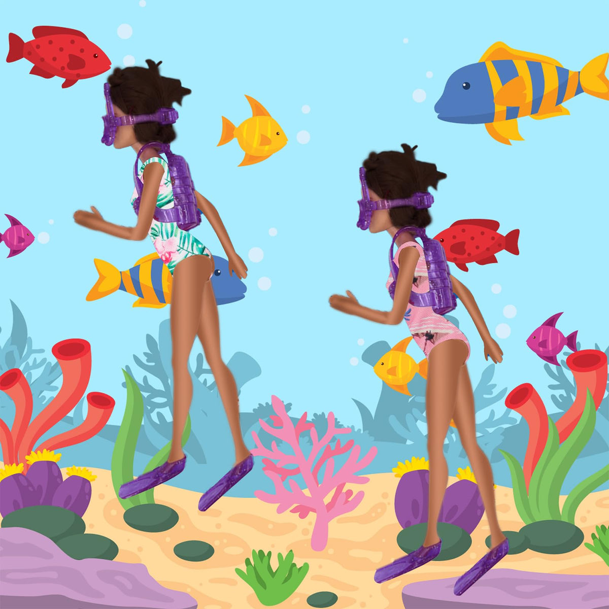 EuTengHao 36Pcs Doll Swimwear Set for 11.5-Inch Dolls – Bikini & Accessories
