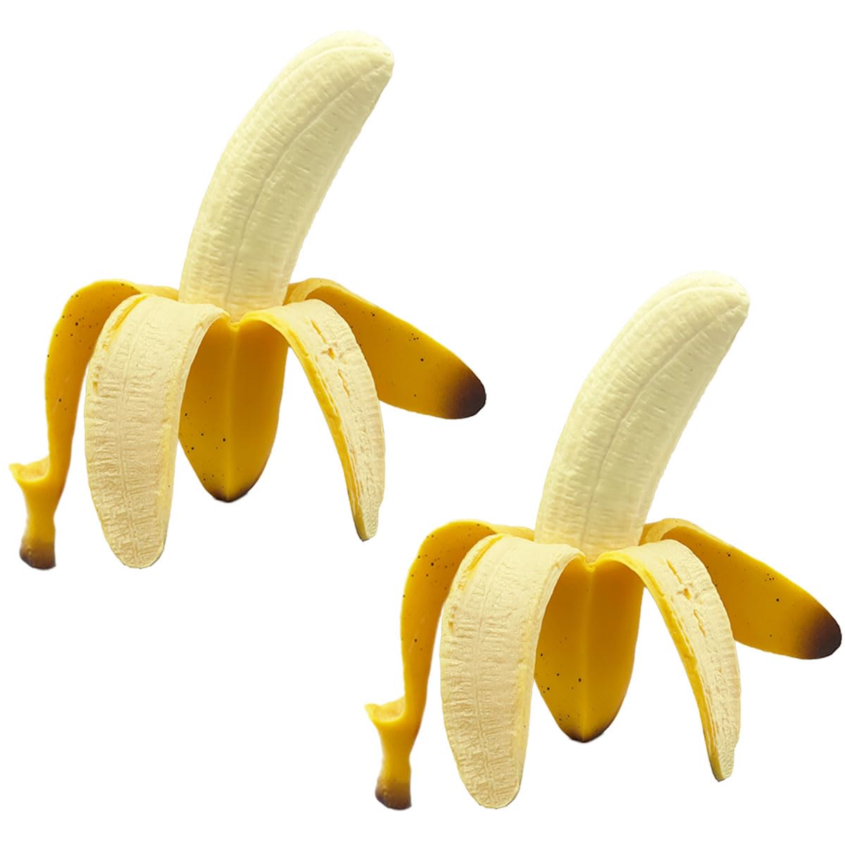 Eutreec Pack of 2 Squishy Banana Toys – Soft Squeeze Stress Relief for Kids and Adults