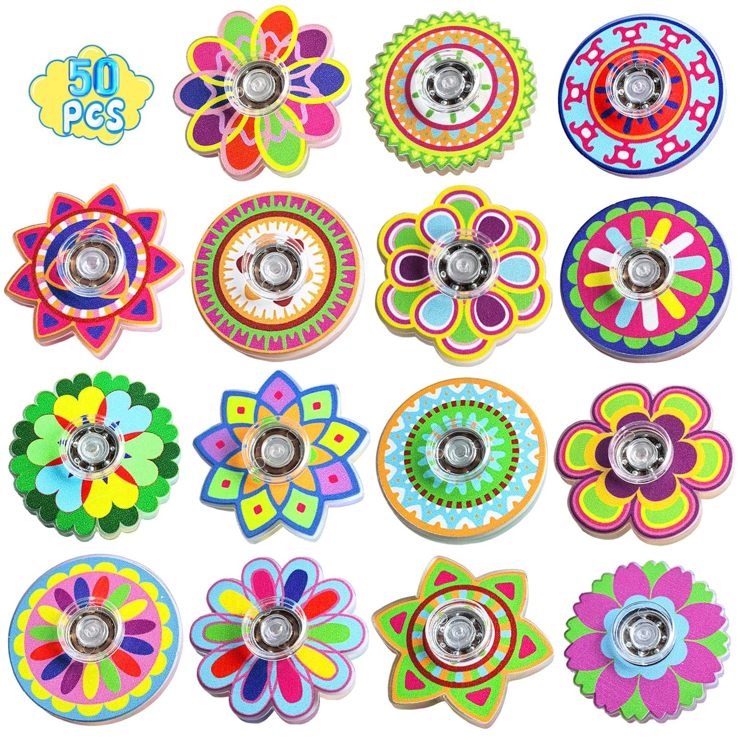 EUXAYCZQ 50 Pack Fidget Toys Spinner – Sensory Gyros for Kids & Adults