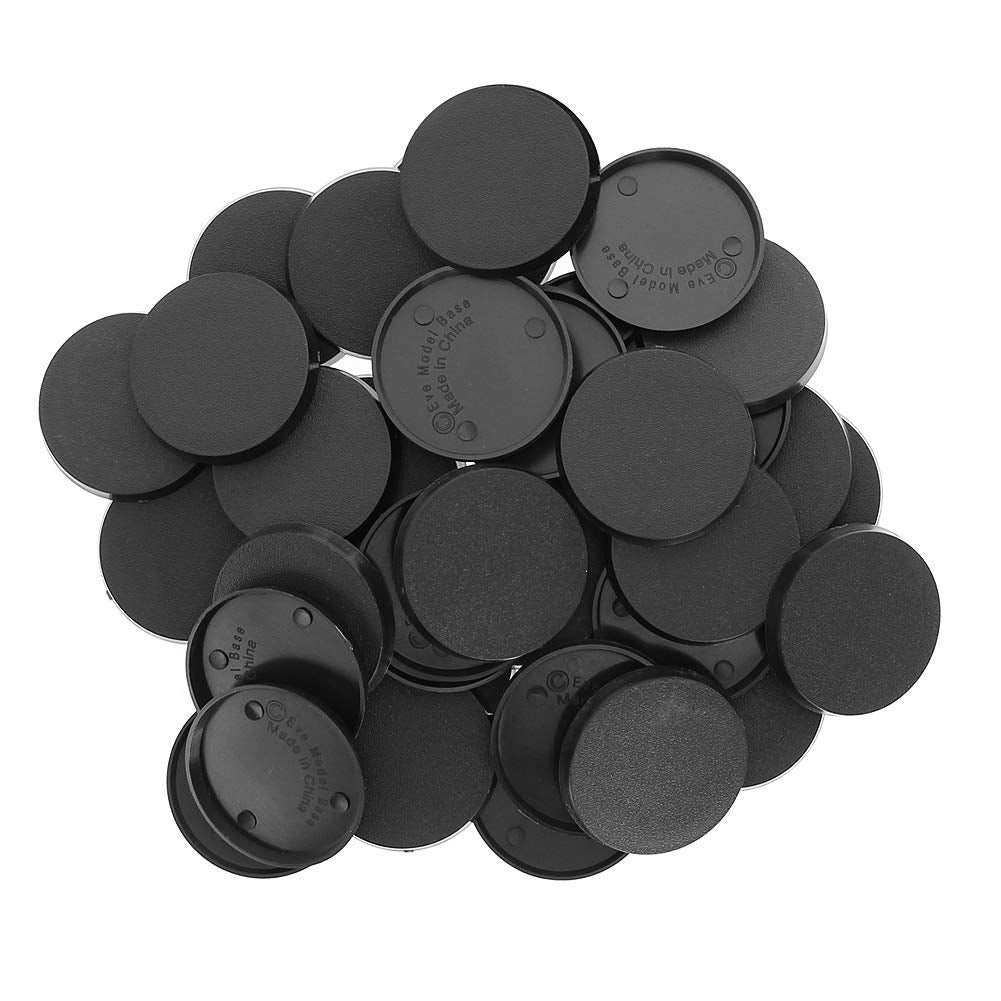 Evemodel MB540 40mm Round Bases — 40 Pcs for Gaming Miniatures & Wargames