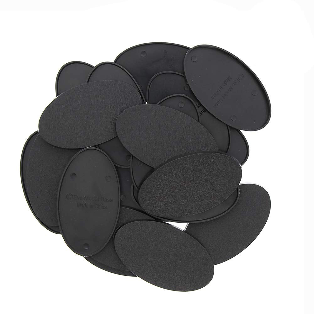 Evemodel MB875 Base 75x42mm – 20 Plastic Model Bases for Miniatures