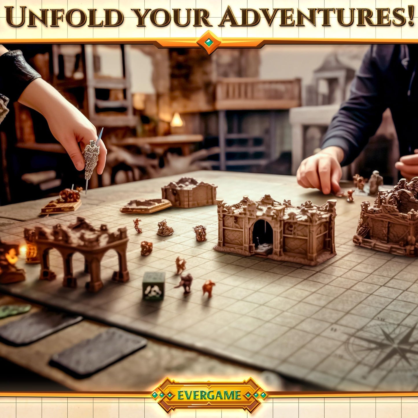 EverGame DND Mats & Battle Maps — 22x26 Premium Terrain Sets