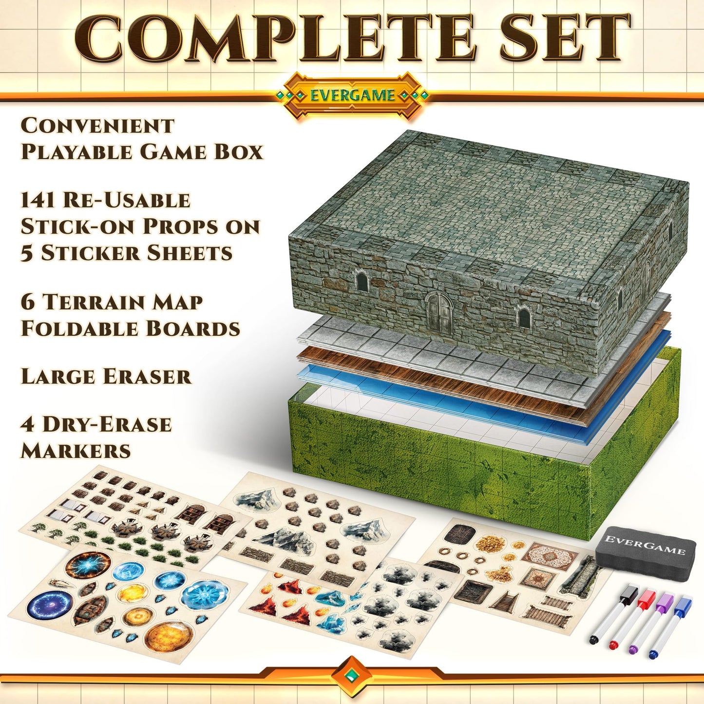 EverGame DND Mats & Battle Maps — 22x26 Premium Terrain Sets